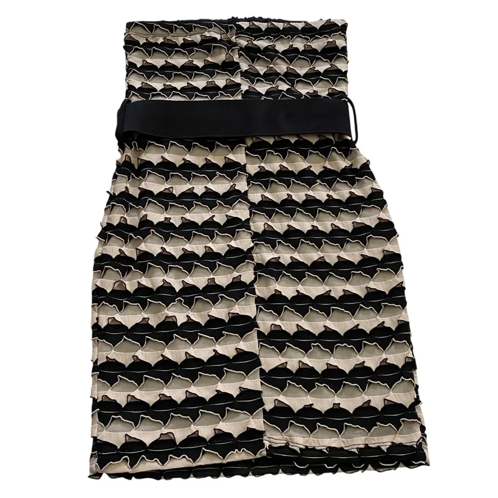 Lipstick Brand Strapless Belted Fitted Sexy Cocktail Dress Size Medium Junior